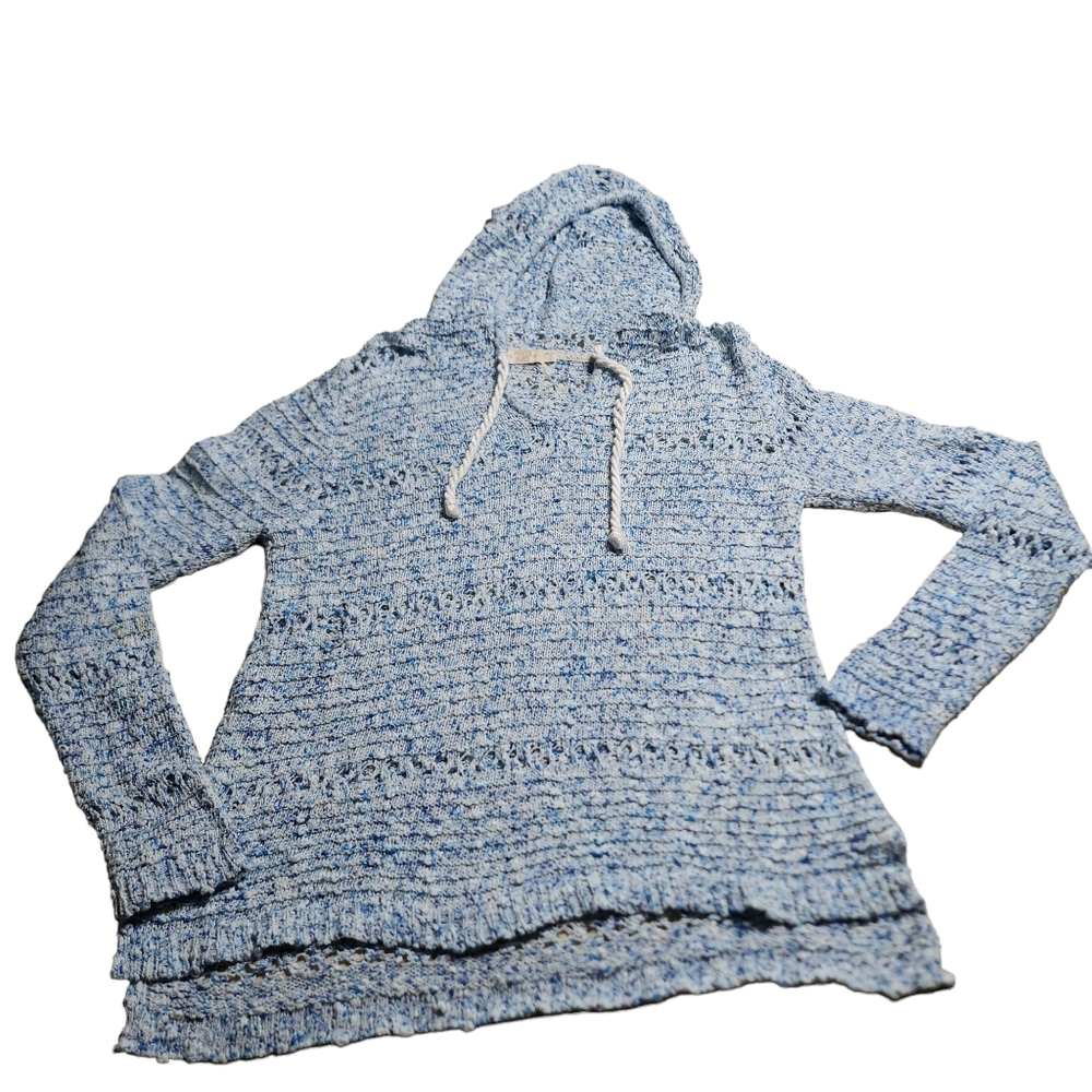 Paradise Shores Women's Lightweight Beach Cover Up Hoodie Size Large